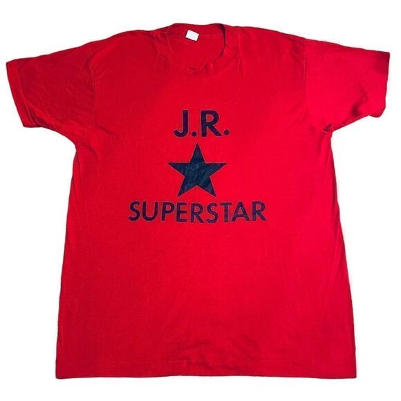 Vintage J. R. Superstar Red T-shirt - Picture 1 of 4